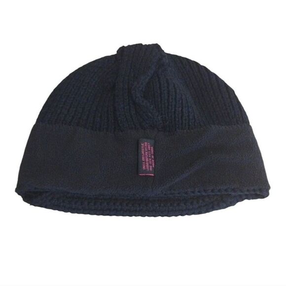 VTG Y2K PLAYBOY Bunny Black Knit Pink Embroidered Rabbit Head Beanie - Picture 11 of 12